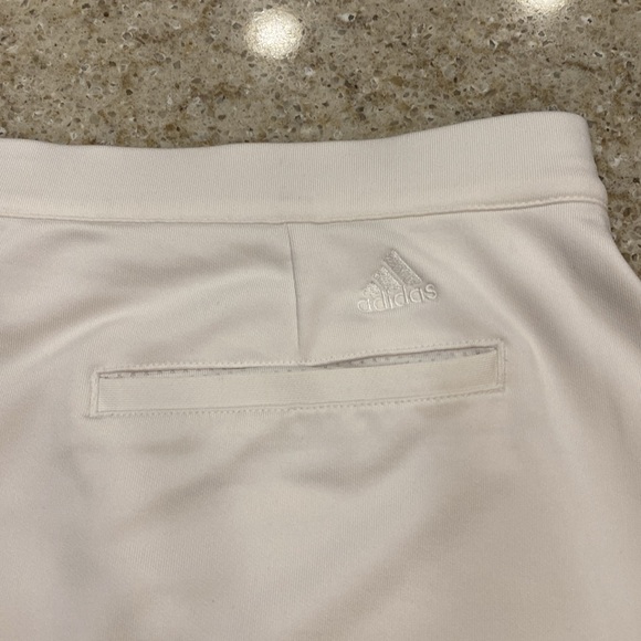 Adidas Climalite White Tennis /Golf with Built in Shorts Size 10 - Picture 4 of 9